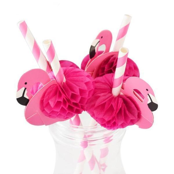 Flamingo Honeycomb Straws (20 pack) – Ruby Rabbit