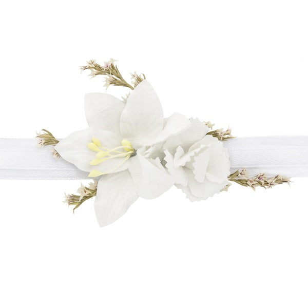 White Flower Wrist Corsage