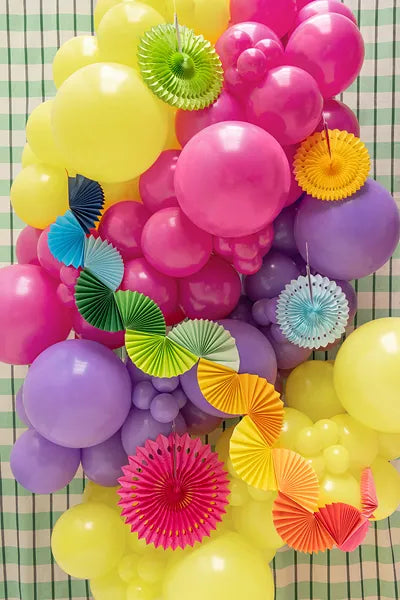 Rainbow Fan Garland