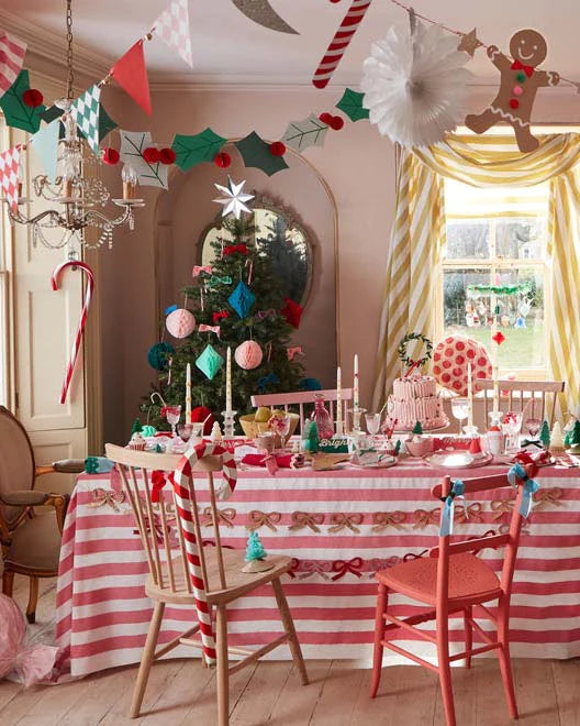 Gold Glitter Bow Garland