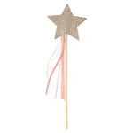 Gold Glitter Star Wands (8 pack)