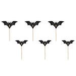 Black Bat Cupcake Toppers (6 pack)