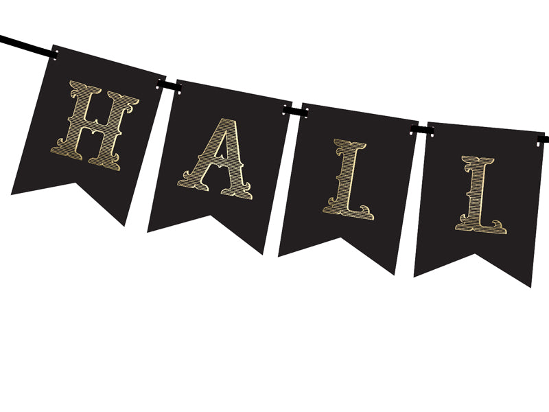 Black Halloween Banner