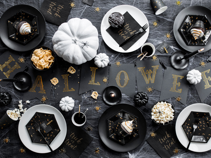 Black Halloween Banner