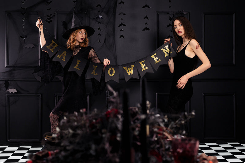 Black Halloween Banner