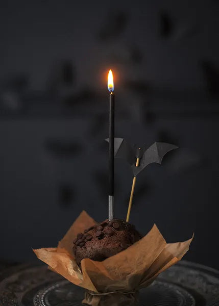 Black Bat Cupcake Toppers (6 pack)