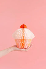 Honeycomb Tissue Cupcake