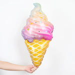 Giant Rainbow Swirl Ice Cream Balloon