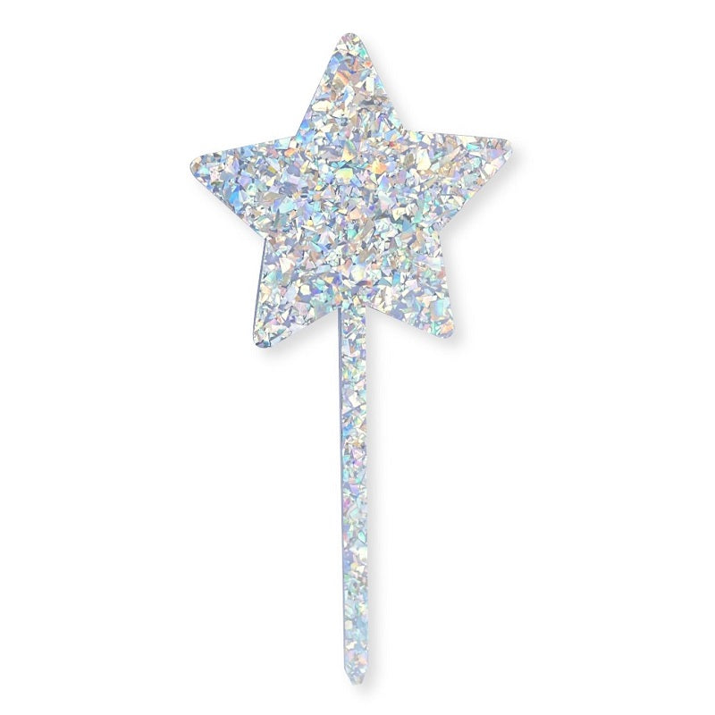 Iridescent Star Cake Topper