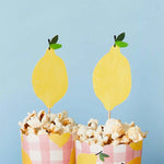 Lemon Cupcake Toppers (12 pack)