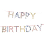Liberty Floral Happy Birthday Garland