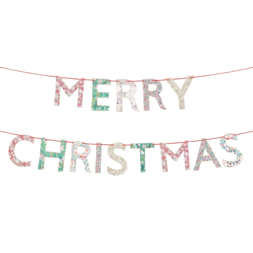 Liberty Floral Merry Christmas Garland