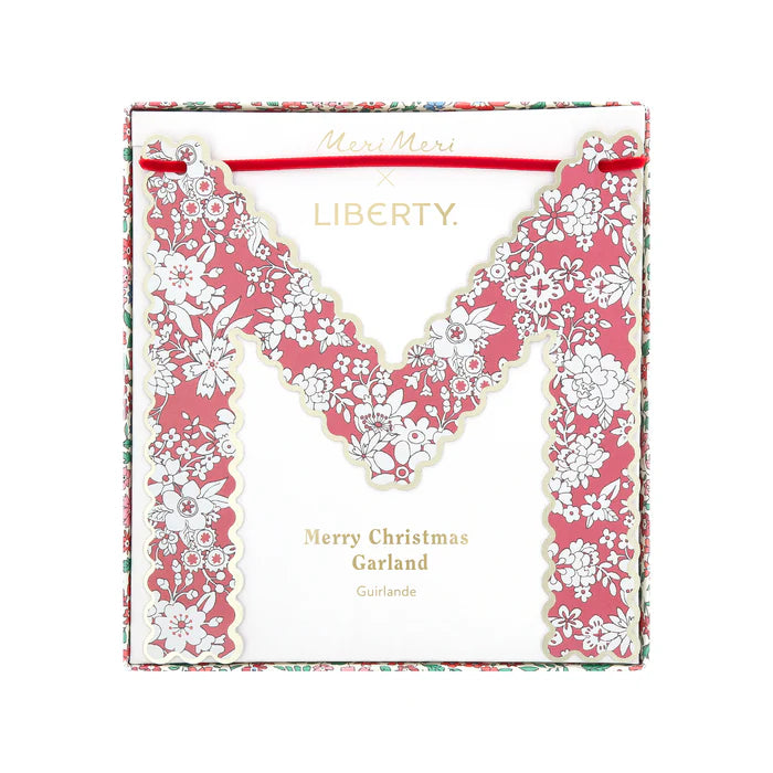 Liberty Floral Merry Christmas Garland