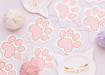 Pink Cat Paw Napkins (12 pack)