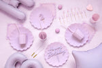 Purple Bow Ruffled Napkins (12 pack)