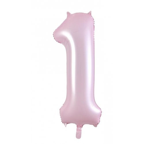 Matte Pastel Pink Giant Number Balloon – Ruby Rabbit