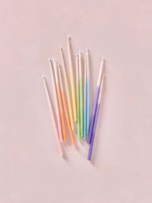 Ombre Pastel Candles (12 pack)