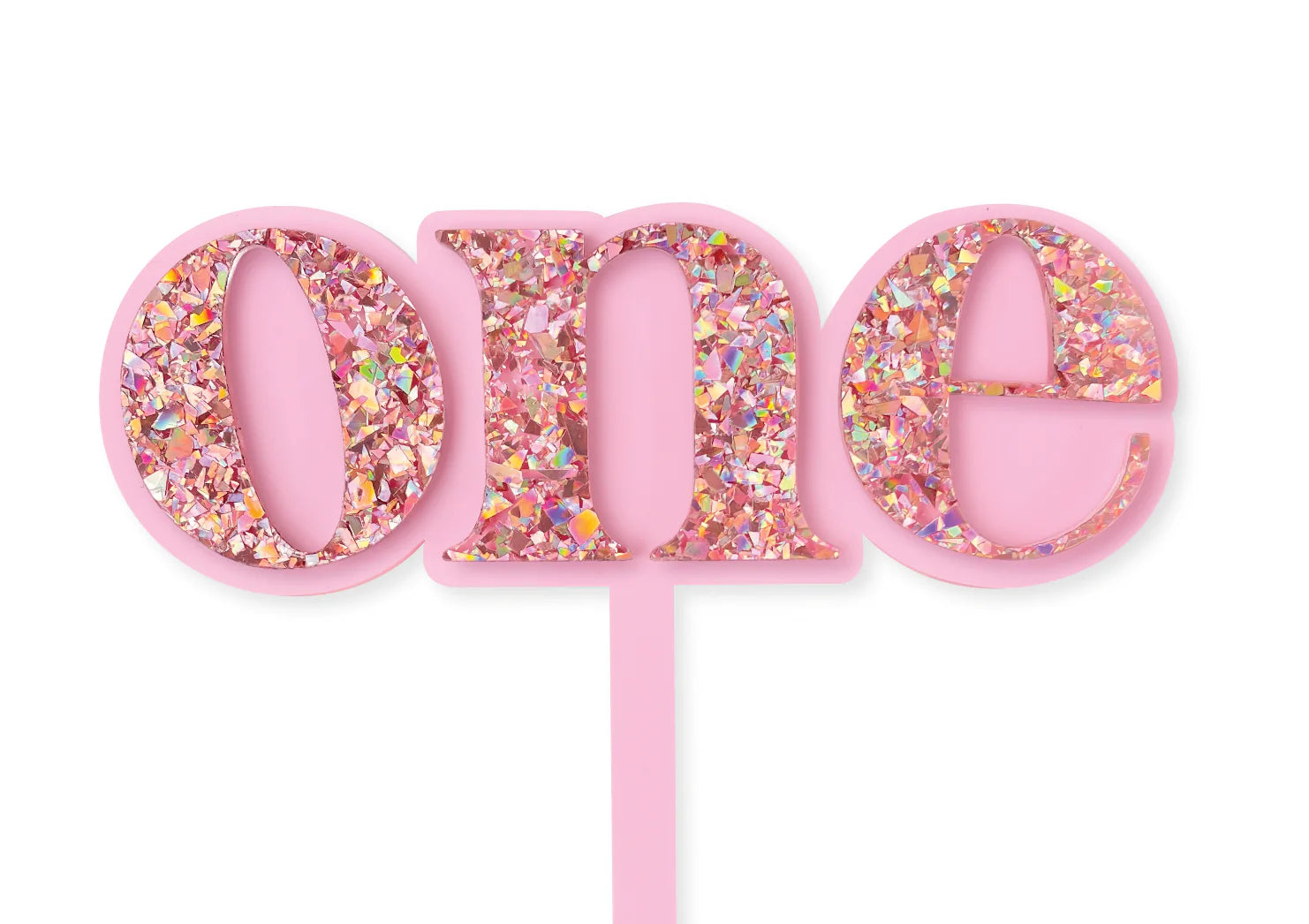 Pink One is Fun Cake Topper – Ruby Rabbit