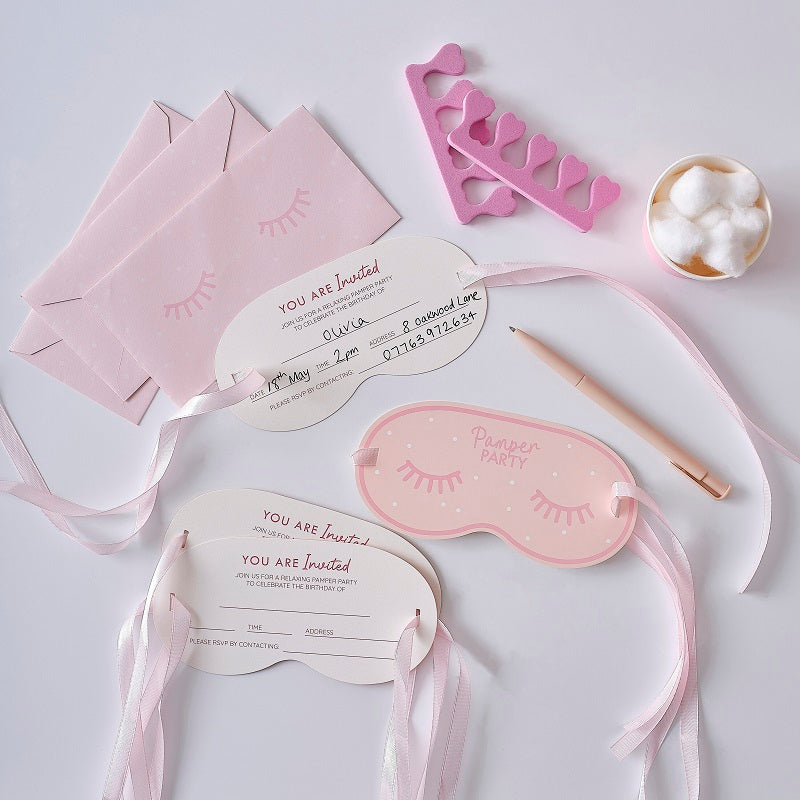 Pamper Party Invitations (5 pack)