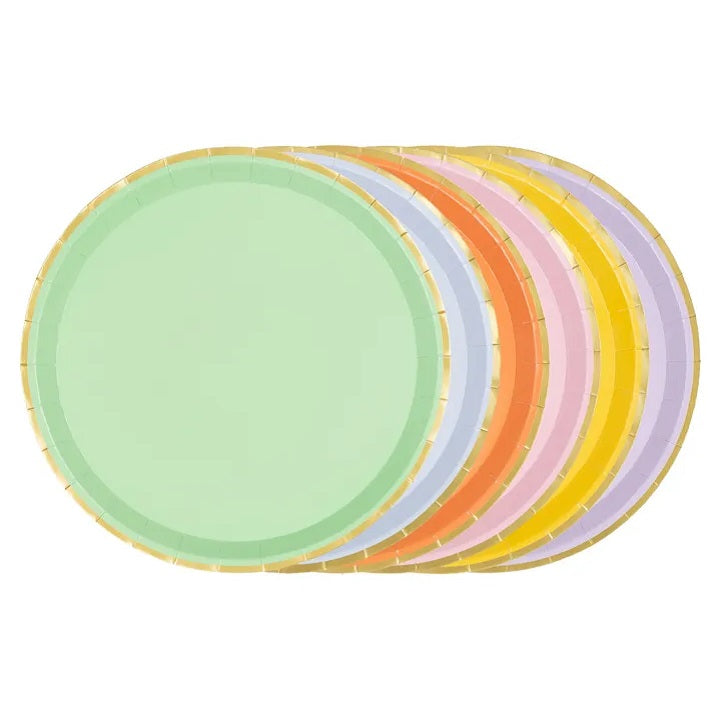 Pastel & Gold Plates (6 pack)