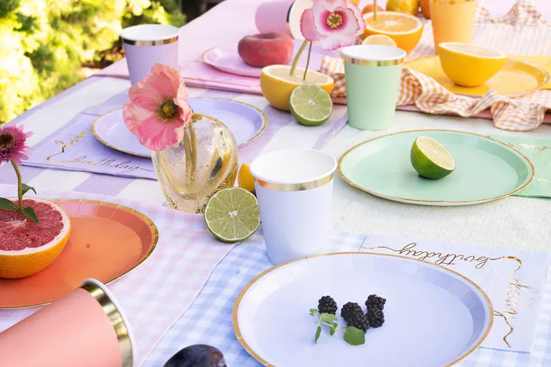 Pastel & Gold Plates (6 pack)