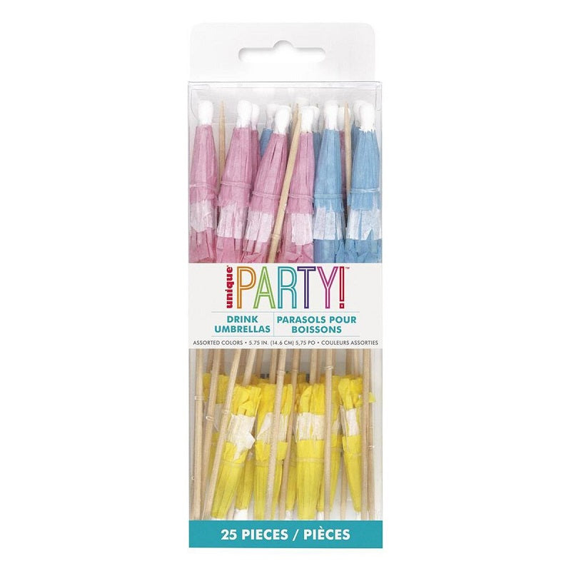 Pastel Cocktail Umbrellas (25 pack)