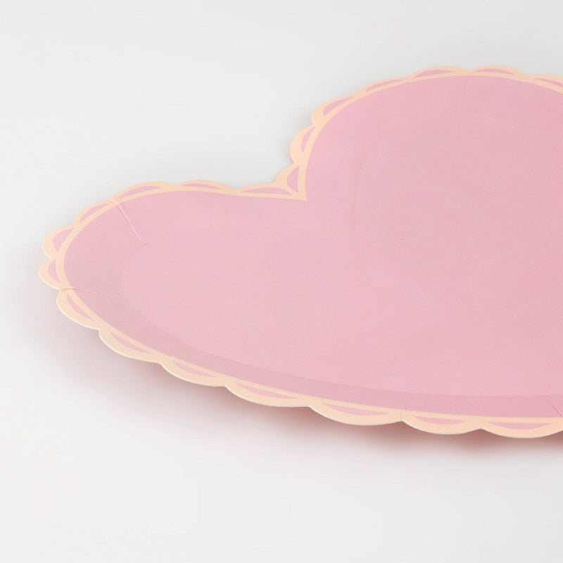 Pastel Heart Plates (8 pack)