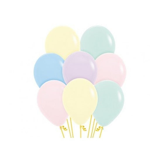 Matte Pastel Mini 12cm Balloons (Assorted 20 pack)