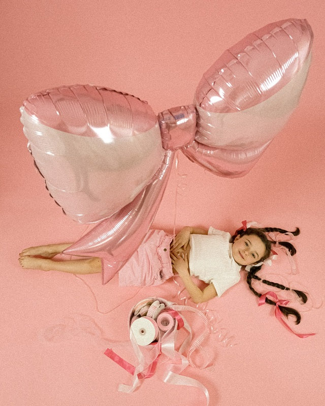 Giant Pink Bow Balloon