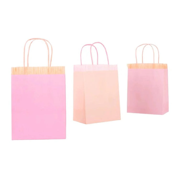 Pink Fringe Party Bags (8 pack)