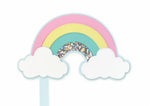 Pastel Rainbow Cake Topper