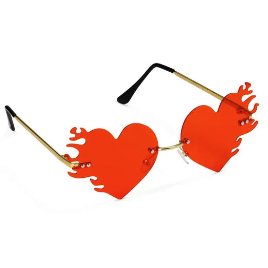 Red Heart Flame Sunglasses