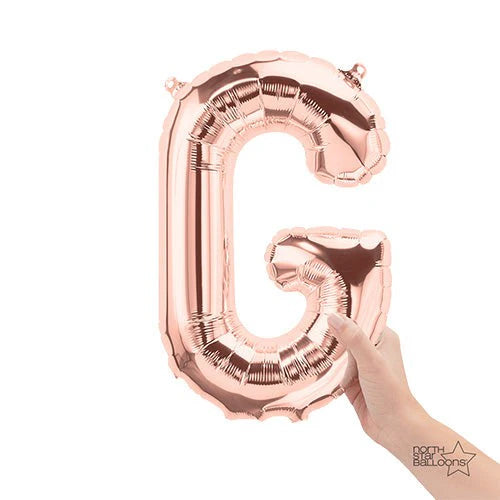 Rose Gold Midi Number Balloon - 2