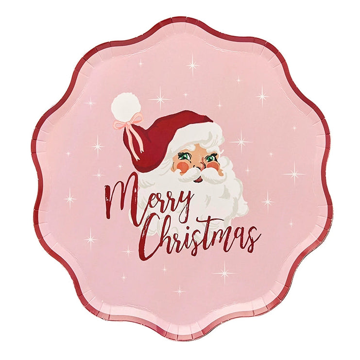 Vintage Santa Plates (8 pack)