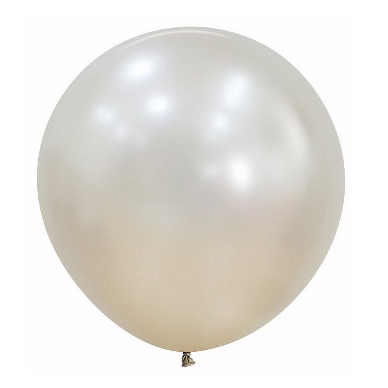 Silk Cream Pearl 60cm Round Balloon