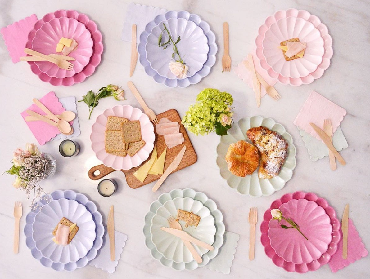 Cream Compostable Large Plates (8 pack) – Ruby Rabbit