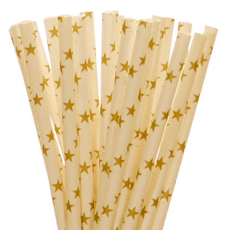 Gold Star Straws (25 pack)
