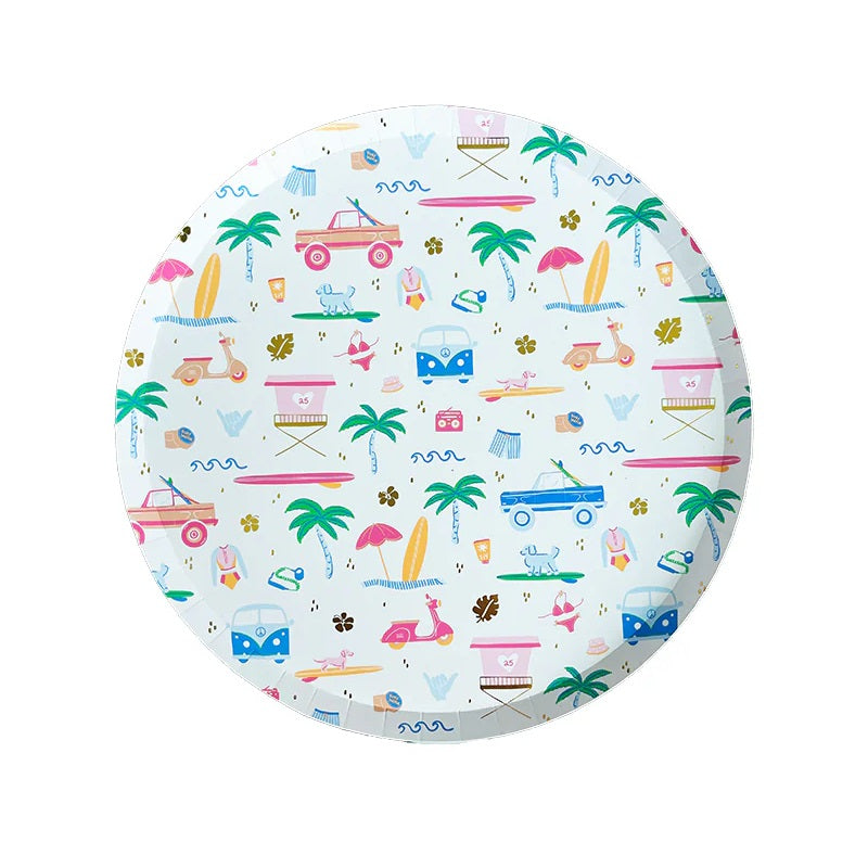 Surfs Up Dessert Plates (8 pack)