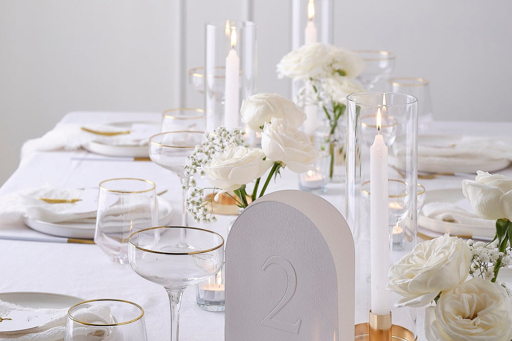 Modern Luxe Table Numbers (1-12)