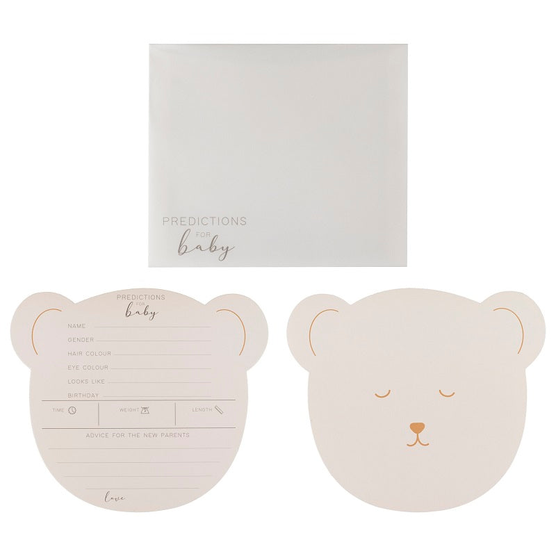 Teddy Bear Baby Prediction Cards (10 pack)