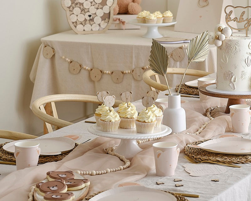 Teddy Bear Cups (8 pack) – Ruby Rabbit