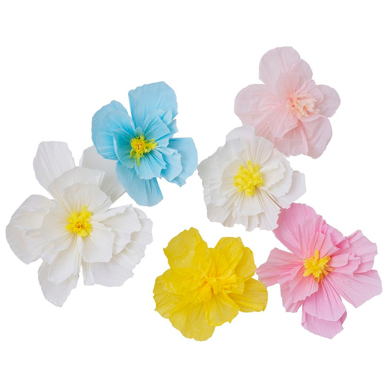 Pastel Tissue Paper Flowers (6 pack)