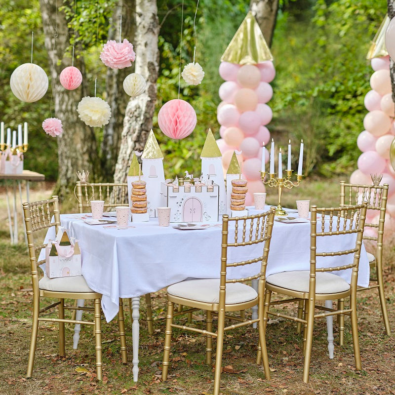 Pink Pom Pom & Honeycomb Hanging Set (8 pack)