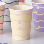 Wavy Pastel Cups (8 pack)