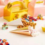 White Snack & Confetti Cones (20 pack)