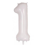 Satin White Giant Number Balloon
