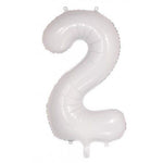 Satin White Giant Number Balloon