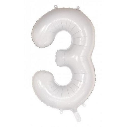 Satin White Giant Number Balloon