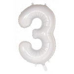 Satin White Giant Number Balloon