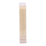 White Glitter Candles (12 pack)